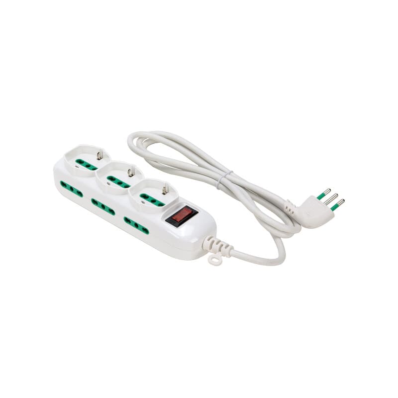 Fme 474164 Multipresa 6P Bip e 3BIP Schuko Spina 10A - 2