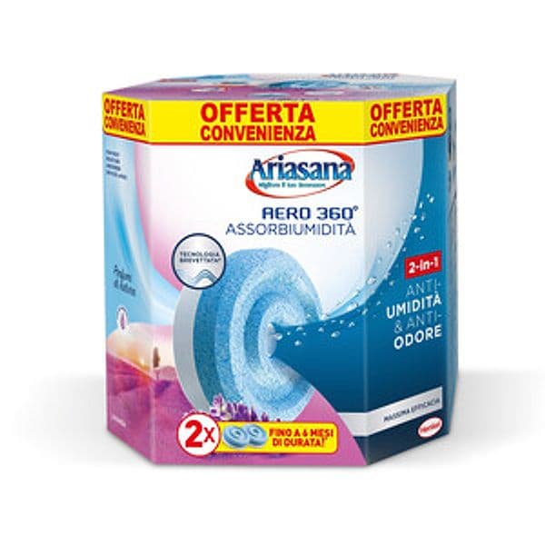 Ariasana Ricarica Aero 360 Tab Lavanda 2 x 450 g 12 Pezzi