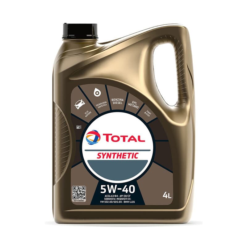 Olio Lubrificante Total Synthetic 5W40 4 l 3 Pezzi - 2