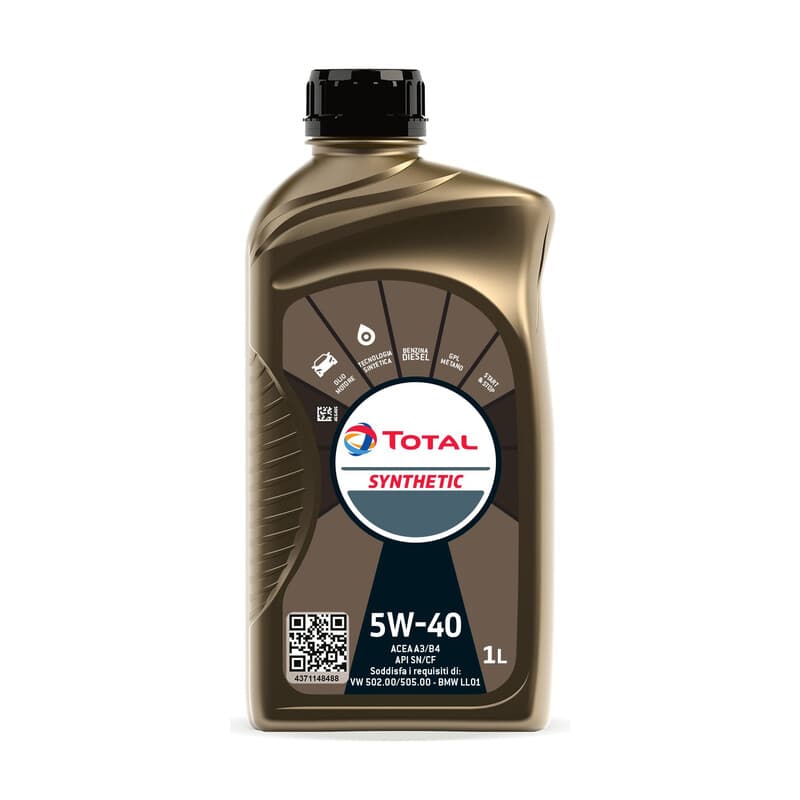 Olio Lubrificante Total Synthetic 5W40 1 l 12 Pezzi - 2