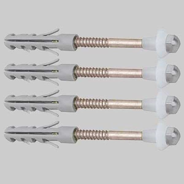 Fissaggio in Ottone per Vasi e Bidet Vite M6 x 80 Tassello 10 x 60 Made - 2