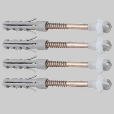 Fissaggio in Ottone per Vasi e Bidet Vite M6 x 90 Tassello 10 x 60 Made - 2