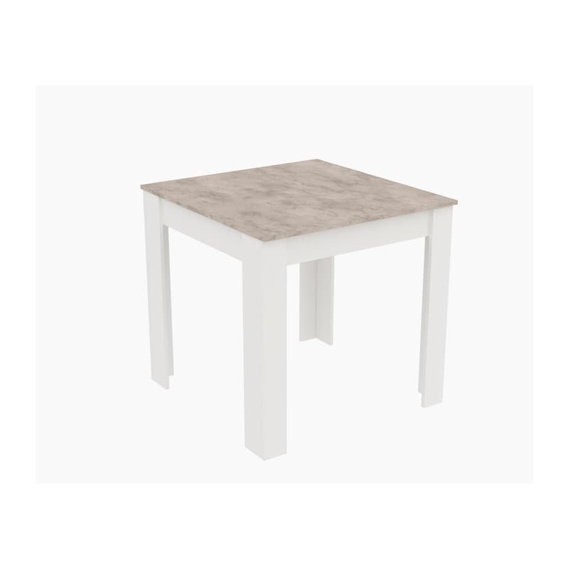 Tavolo Fisso Cm 80 x 110XH.75 Cemento Bianco - 2