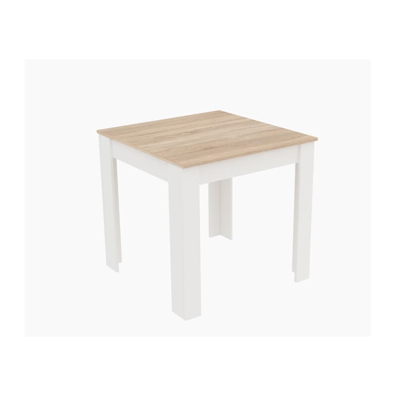 Tavolo Fisso Cm 80 x 110XH.75 Rovere Bianco - 2