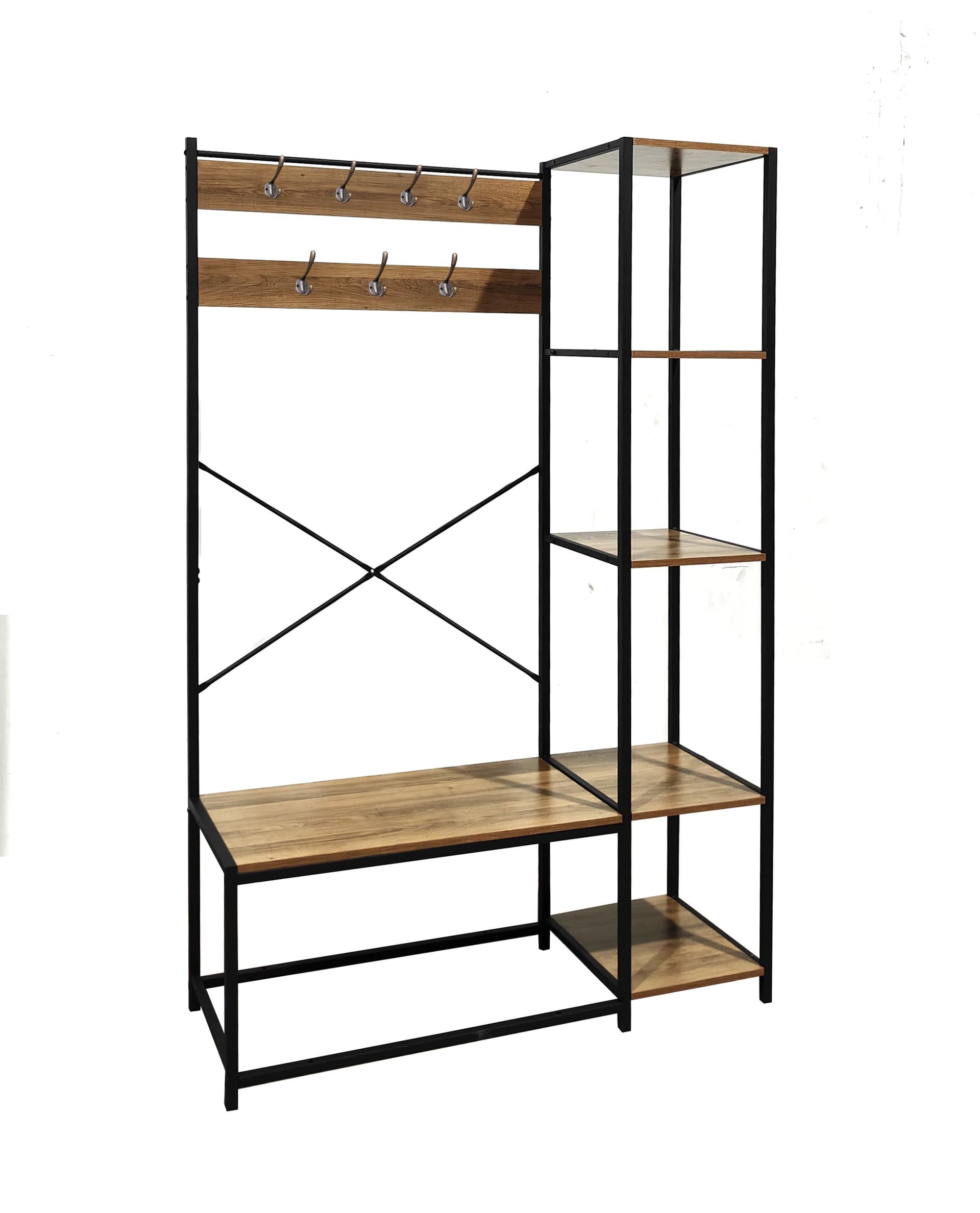 Industrial Appendiabiti Metal Quercia 110 x 40 x 180 cm - 2