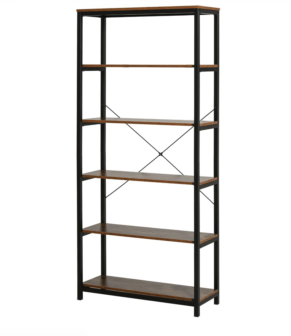 Industrial Libreria Metal Quercia 80 x 30 x 180 cm - 2