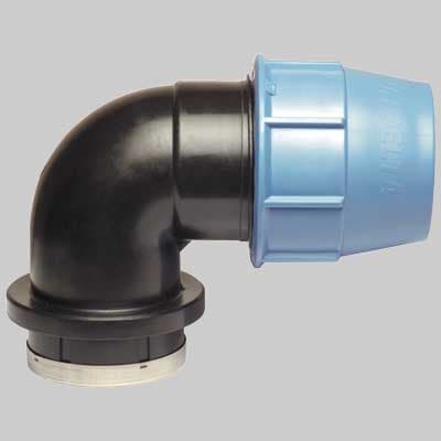 Raccordo Gomito Femmina Plastica 40 x 1½ Unidelta - 2