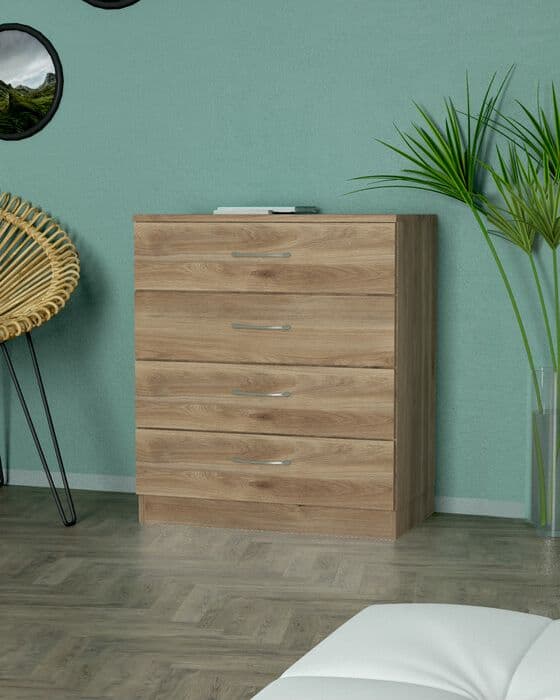 Kit Cassettone 4C. 70 x 40XH72 Cm Rovere - 2