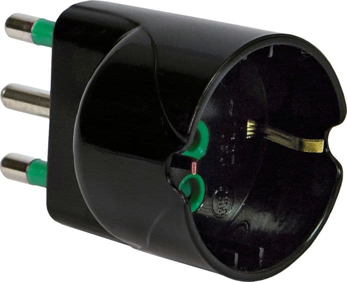 Fme 82.611 Adattatore 16A 2P e T Schuko Garanti Nero 50 Pezzi - 2