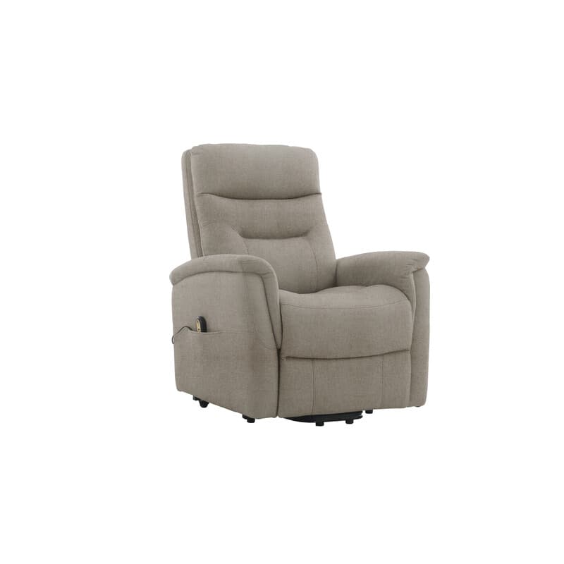 Poltrona Recliner Soft Due Motori Tessuto Beige - 2