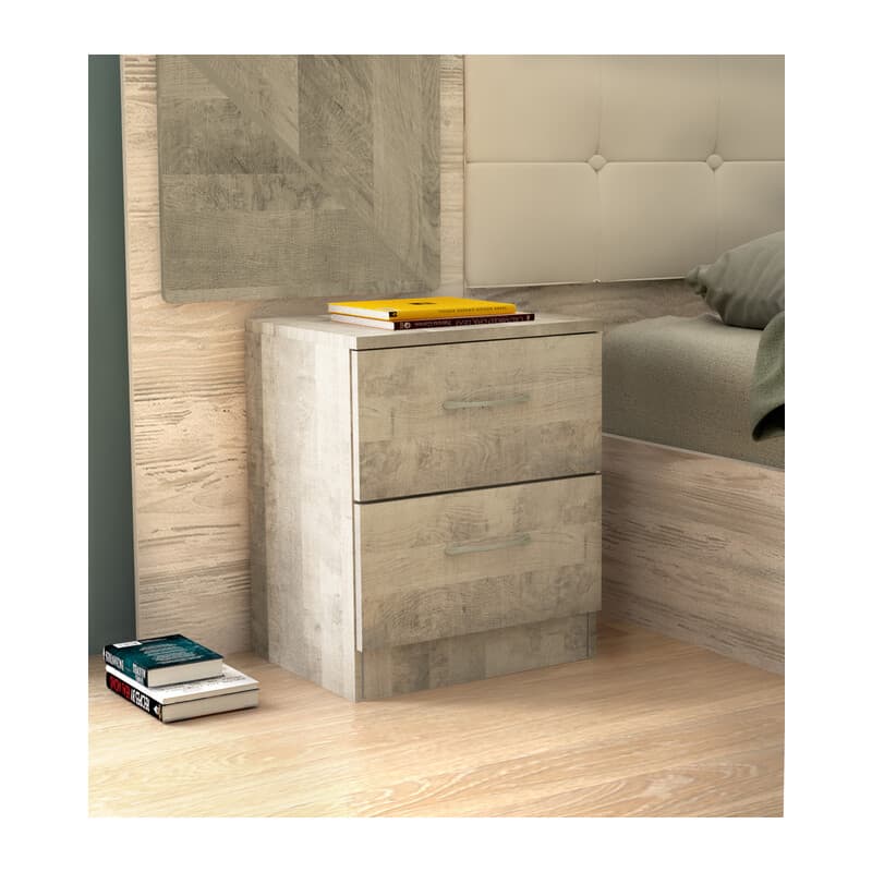Kit Comodino 2C 45 x 34XH47 Cm Rovere Pl - 2