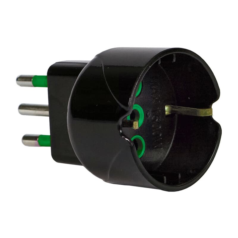 Fme 82.601 Adattatore 10A 2P e T Schuko Garanti Nero 50 Pezzi - 2