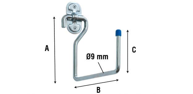 Gancio Zincato 4040 Multiuso da Parete 150 mm 10 Pezzi - 2