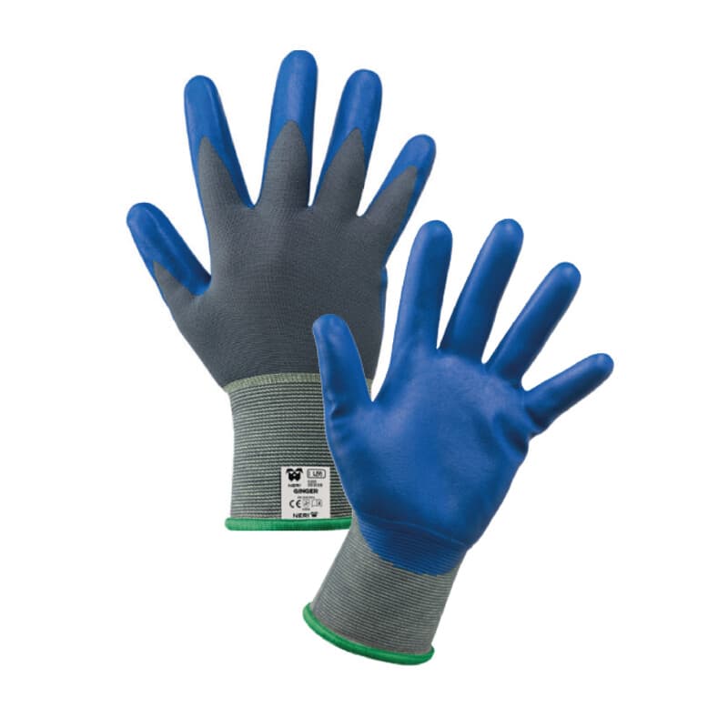 Guanti da Lavoro Nylon Nitrile Ginger per Alimenti Taglia 8 12 Paia - 2