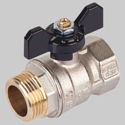 Valvola a Sfera Passaggio Standard Mf Farfalla Alluminio ½ PN 30 Tiemme - 2