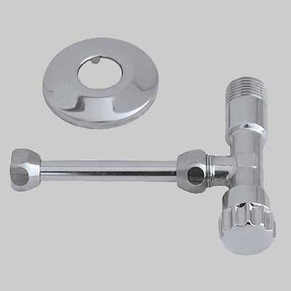 Rubinetto con Raccordo per Cassette 1/2 x 3/8 Cm 15 Made in Italy