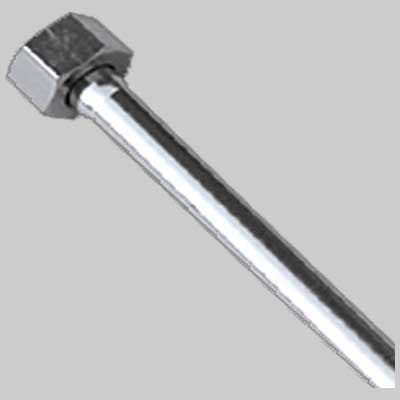 Tubetto Rame Cromato Completo di Calotta ½ Femmina Mm 12 cm 35 De Borri - 2