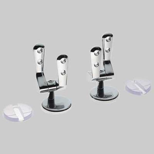 Coppia Cerniera Regolabile Universale Cromata Made in Italy