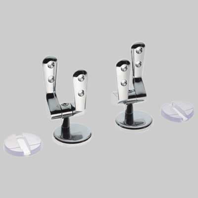 Coppia Cerniera Regolabile Universale Cromata Made in Italy - 2