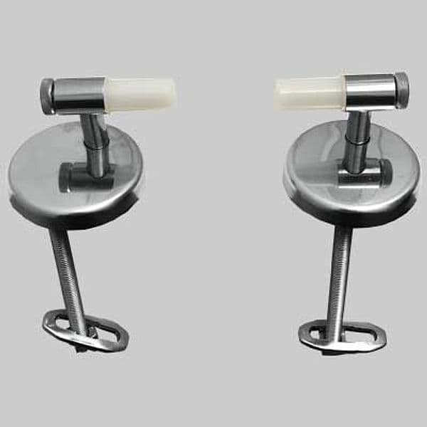 Coppia Cerniera Alfa Universale Regolabile Basculante Cromata Made in Italy