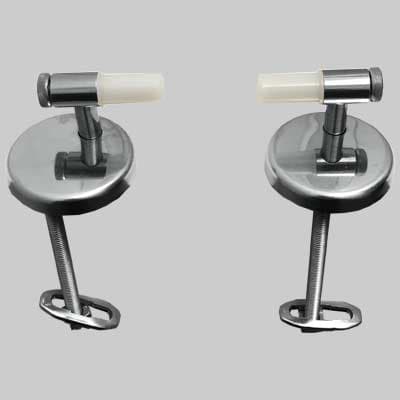 Coppia Cerniera Alfa Universale Regolabile Basculante Cromata Made in Italy - 2