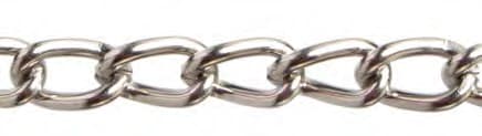 Catena Maglia Corta Ritorta 3,0 mm 2,5 m Nichel - 2
