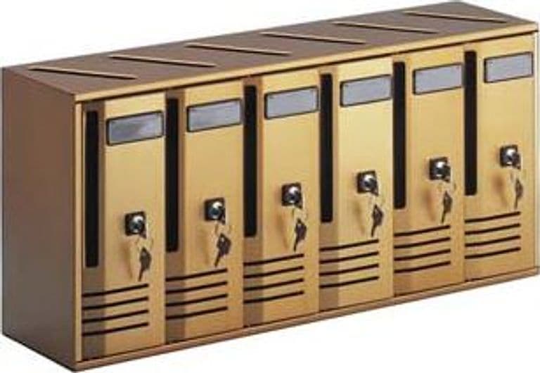 Cassetta Postale Blocchiera Serie Cubo 6 per Interni 62 CMX17,5X30H. - 2