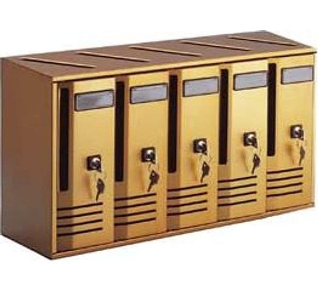 Cassetta Postale Blocchiera Serie Cubo 5 per Interni 52 CMX17,5X30H. - 2
