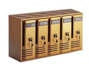 Cassetta Postale Blocchiera Serie Cubo 5 per Interni 52 CMX17,5X30H. - 2