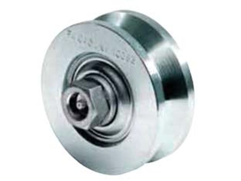 Ruota Cancelli Gola V con Ingrassatore Due Cuscinetti ART.323 120 MMX44 - 2