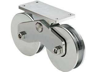 Ruote Combinate Gola Semitonda con Piastra Superiore Art. 339160 157 Mm - 2