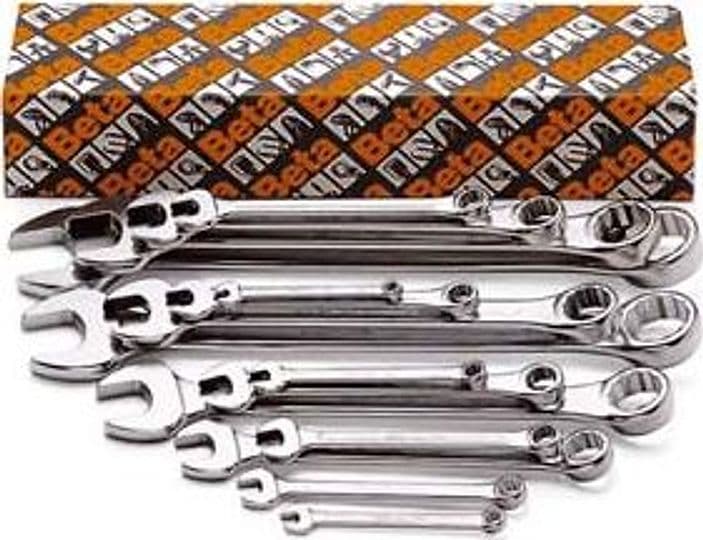 Chiavi Combinate Cromate ART.42N S ART.42 S17 in Serie PZ.17 da 6 a 22 Beta - 2