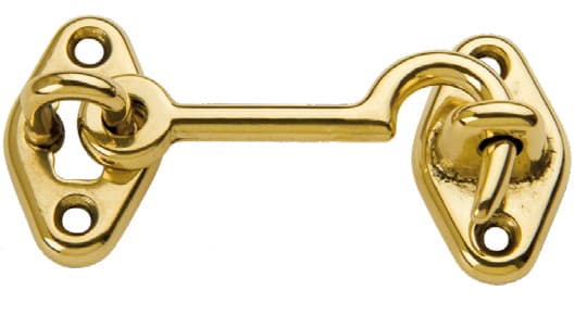 Gancio Fermafinestra Ottone Lucido 60 mm** 25 Pezzi - 2