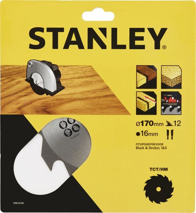Lama Circolare Tct MM.170 Piranha Stanley STA13120 X13120 - 2
