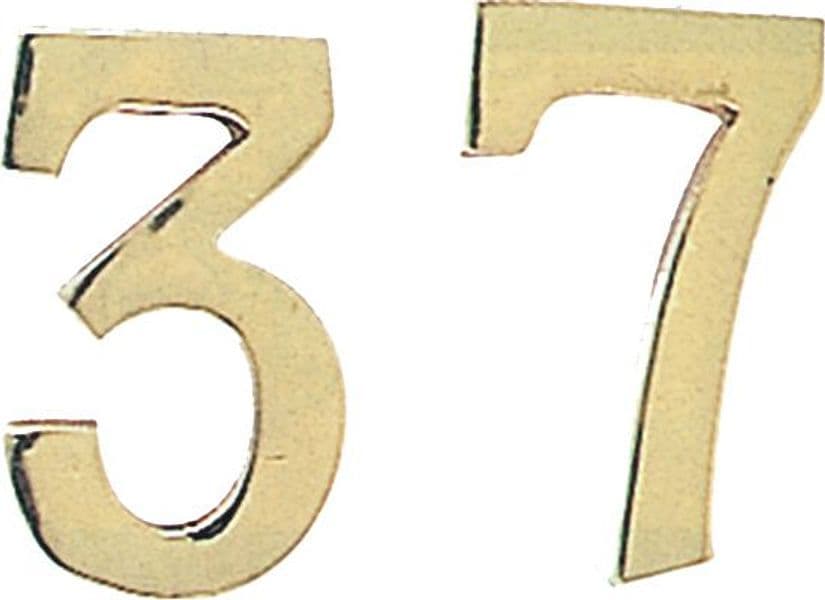 Numero Civico 4 in Ottone 100 mm 10 Pezzi - 2