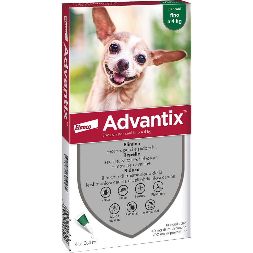 Bayer Advantix Spot On 6 Pipette Cani 0 4 kg - 2
