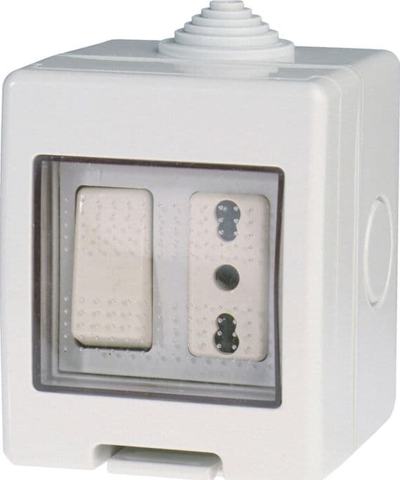 Polypool PP0168X Cassetta Est IP55 con Inter e Pr Bip – Idroweb