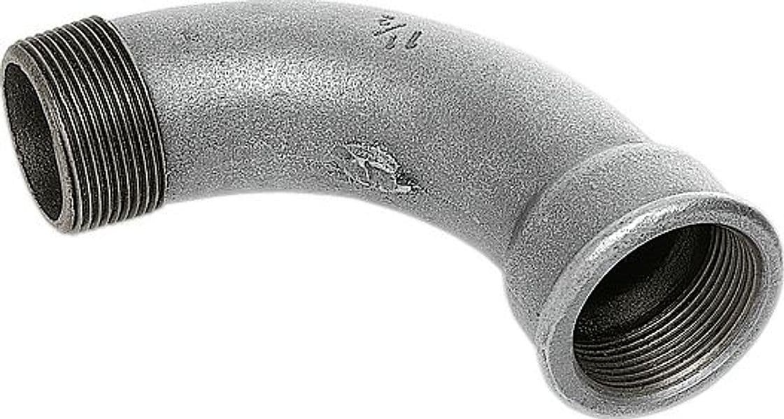 Curva Maschio Femmina Ghisa Zincata Ø 1 1 Amaflex - 2