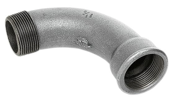 Curva Maschio Femmina Ghisa Zincata Ø 1 1 Amaflex - 2