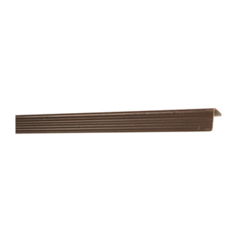 Paraspigolo 25 x 25 Plastica Rigato 170 cm Marrone 50 Pezzi - 2