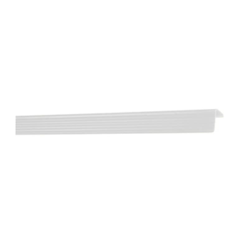 Paraspigolo 25 x 25 Plastica Rigato 170 cm Bianco 50 Pezzi - 2