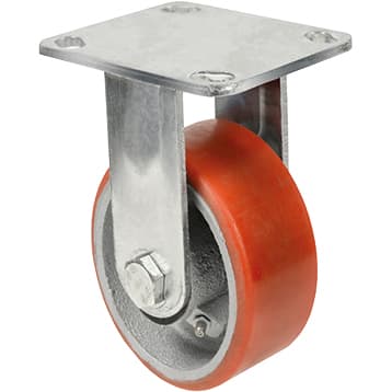 Ruota Poliuretano D 100 x 32 Piastra Fissa Export - 2