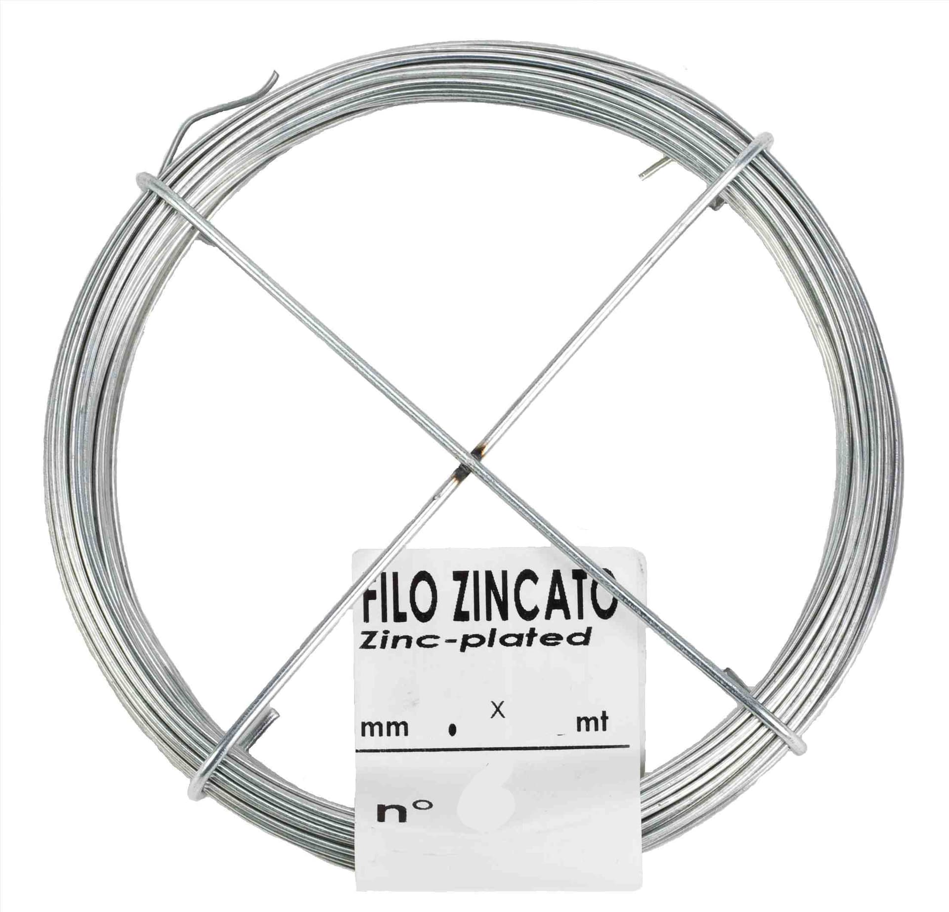 Matassina Filo Zincato N.12 Ø 1,8 mm 11 m Filotecnica 30 Pezzi - 2