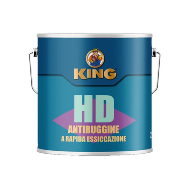 Antiruggine Rapida Essiccazione H D 2,5 l Rosso 5 Pezzi - 2