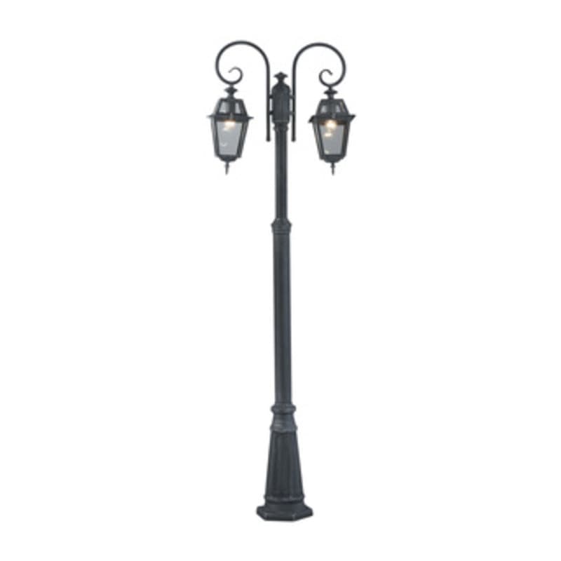 Lampione Milano a 2 Bracci Grigio Ghisa i Giardini del Re - 2