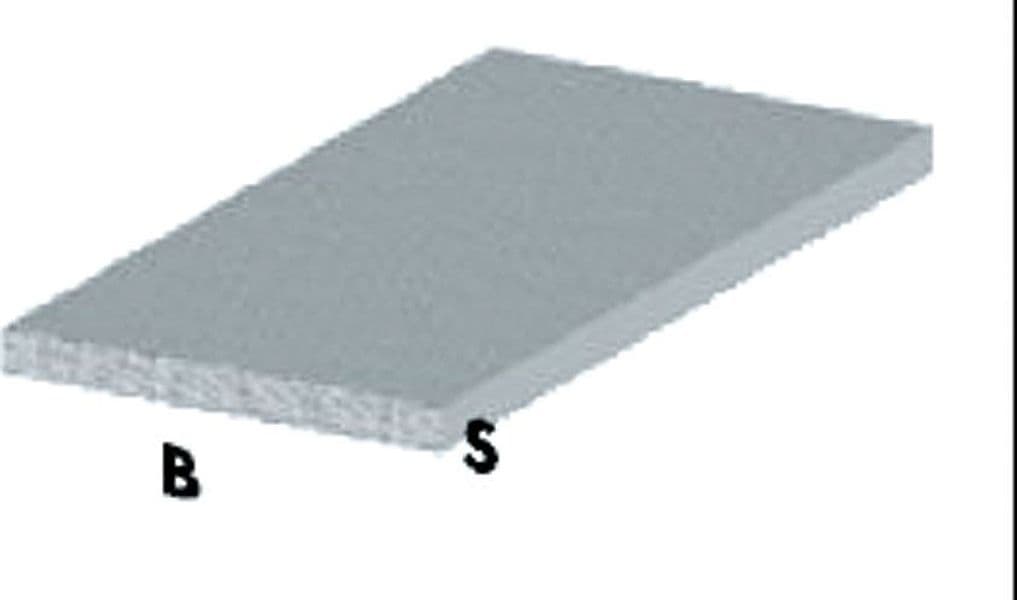 Profilo Argento H 100 cm Piatto 15 x 2 mm* Arcansas 5 Pezzi - 2
