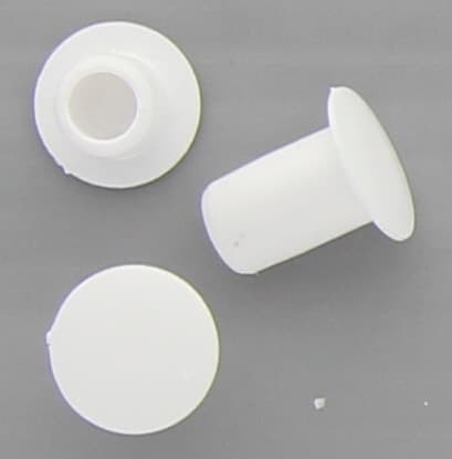 Copriforo Plastica Bianco Ø 6 mm* 1000 Pezzi - 2