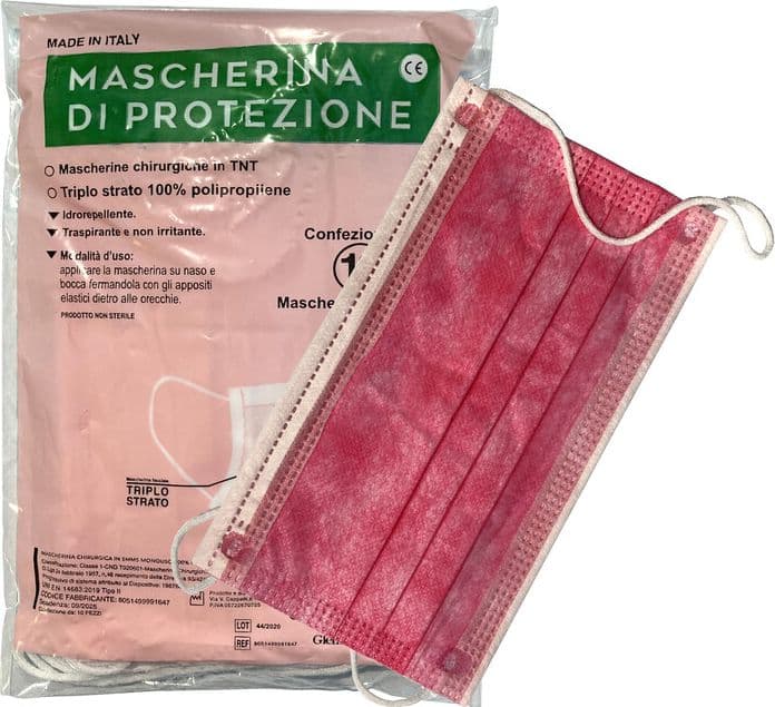 Mascherina Chirurgica Col.rosa Pz 10 – Idroweb