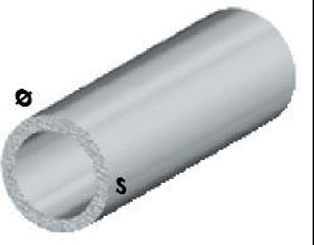 Profilo Argento H 100 cm Tubo Tondo 20 x 1 mm** Arcansas 5 Pezzi - 2