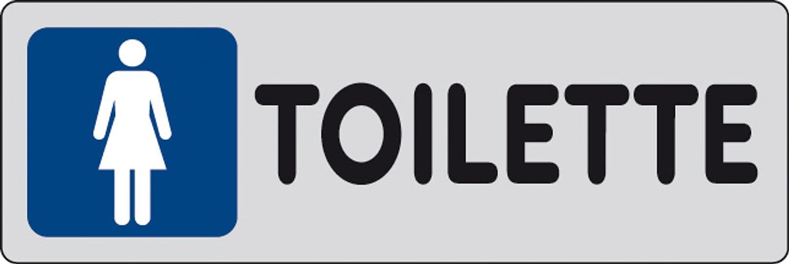 Etichetta Adesiva 150 x 50 Toilette F 10 Pezzi - 2